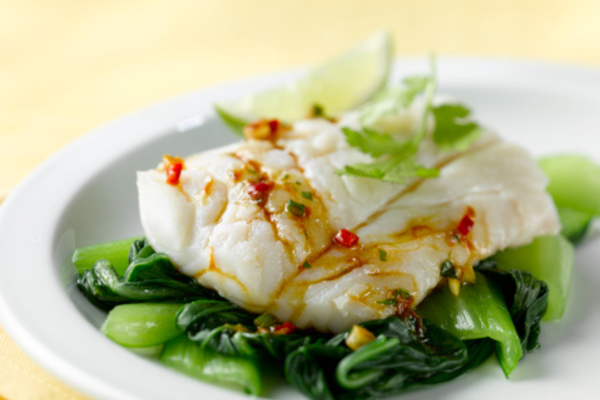 Aromatic Steamed Haddock