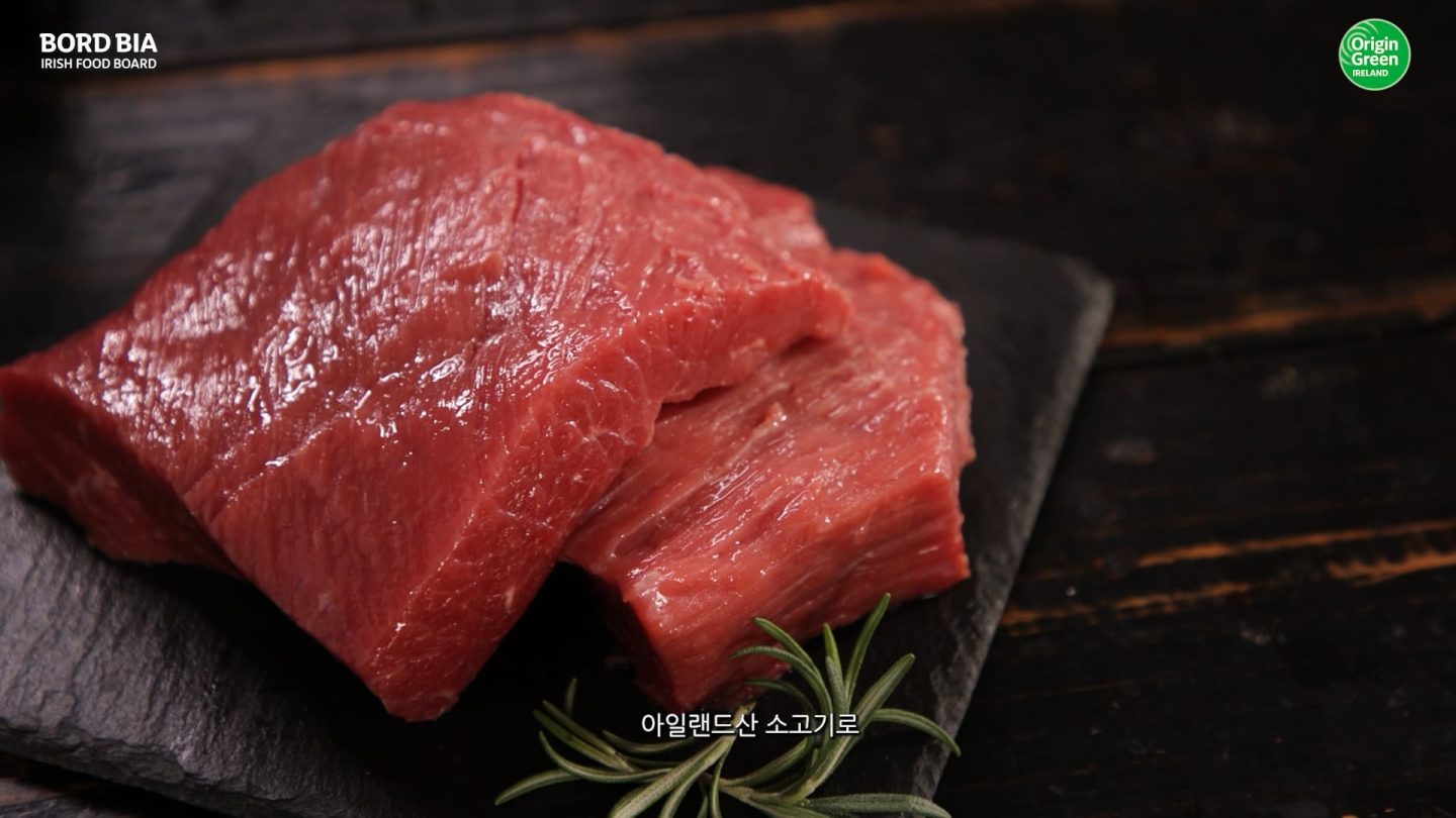 Beef brisket on table 